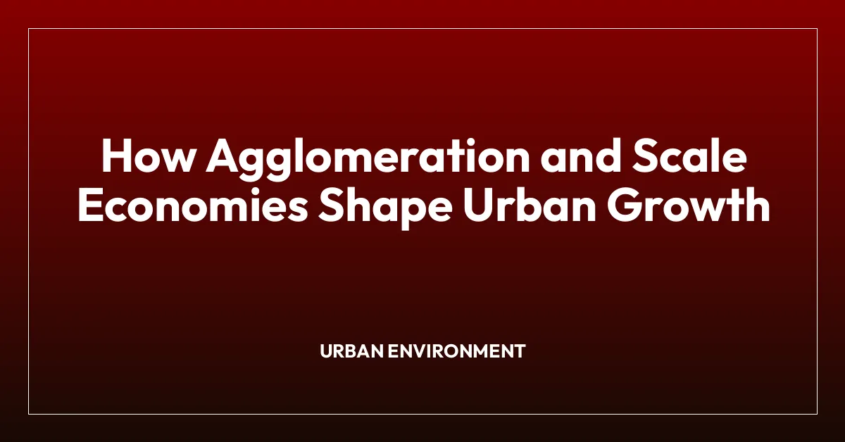 How Agglomeration and Scale Economies Shape Urban Growth