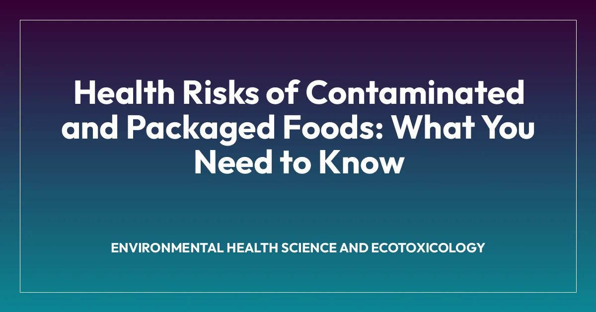 Health Risks of Contaminated and Packaged Foods: What You Need to Know