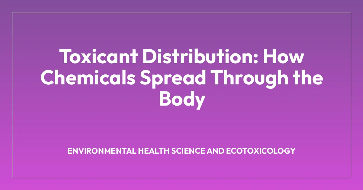 Toxicant Distribution: How Chemicals Spread Through the Body
